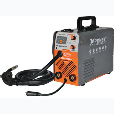 Soldador sinérgico AC220V Mini Mig Welding Machine de 140 ampères Mig