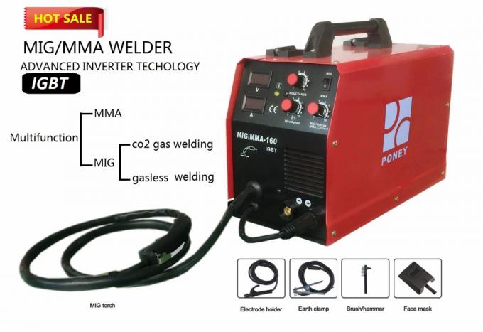 máquina de soldadura portátil do MIG do protetor do gás do CO2 do inversor IGBT